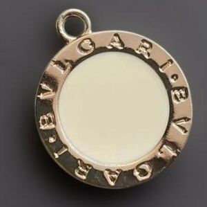 Bvlgari Pendant Charm Kade With 18k Yellow Gold And White Onyx
